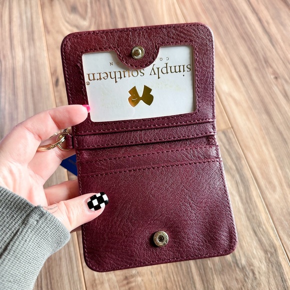 Simply Southern Maroon ID/Card Wallet - NWT - Picture 3 of 3